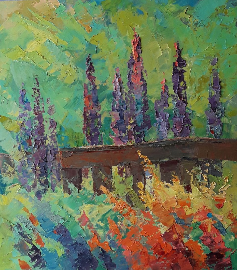 Oil painting Accolade Serdyuk Boris Petrovich (1 of 6)