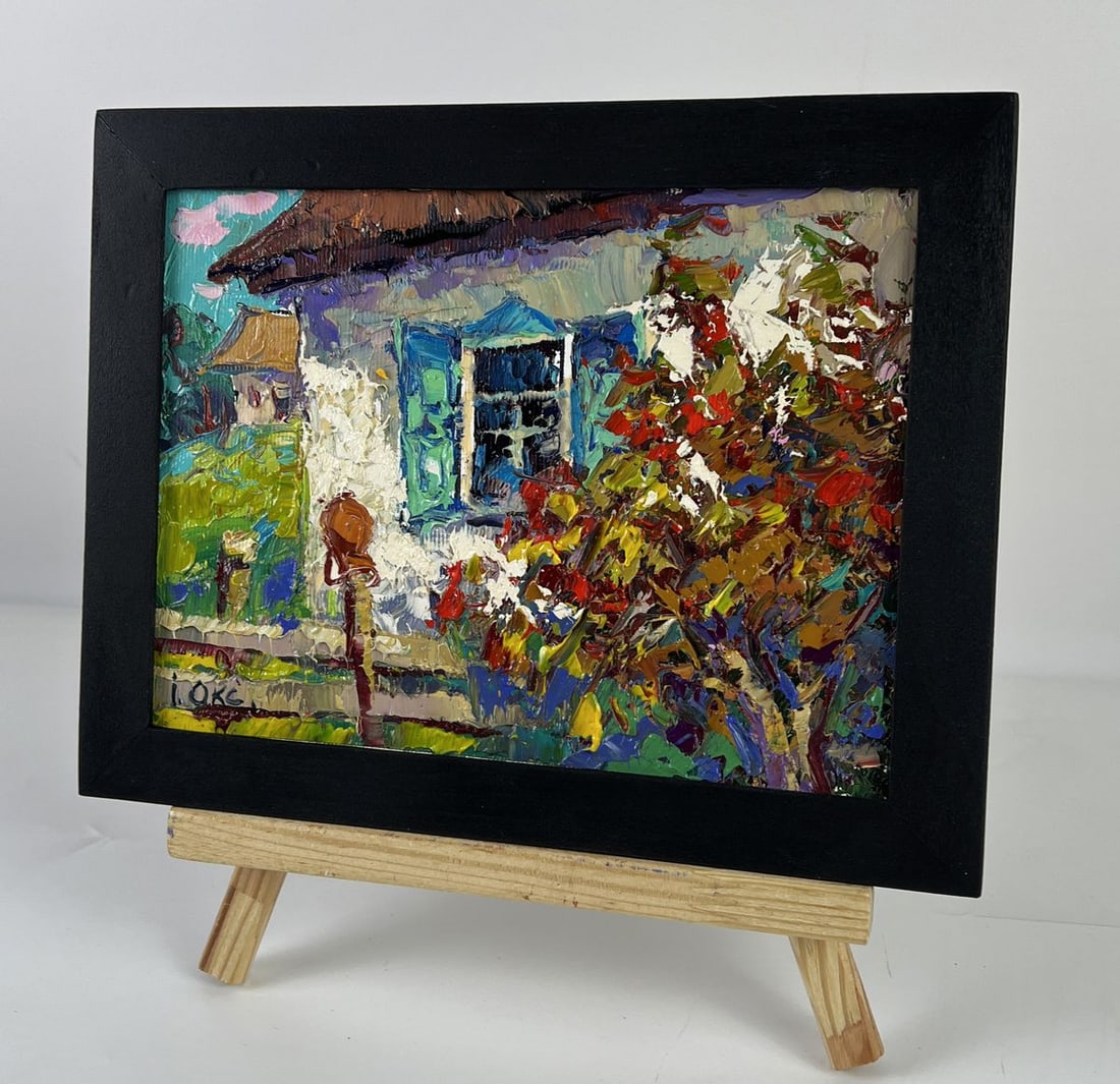 Oil painting Viburnum in Front of the House Oksana Ivanyuk - 2