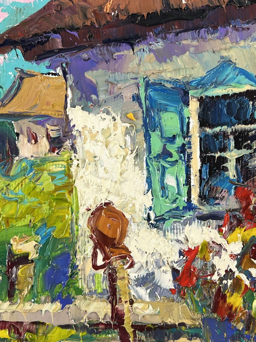 Oil painting Viburnum in Front of the House Oksana Ivanyuk - 4