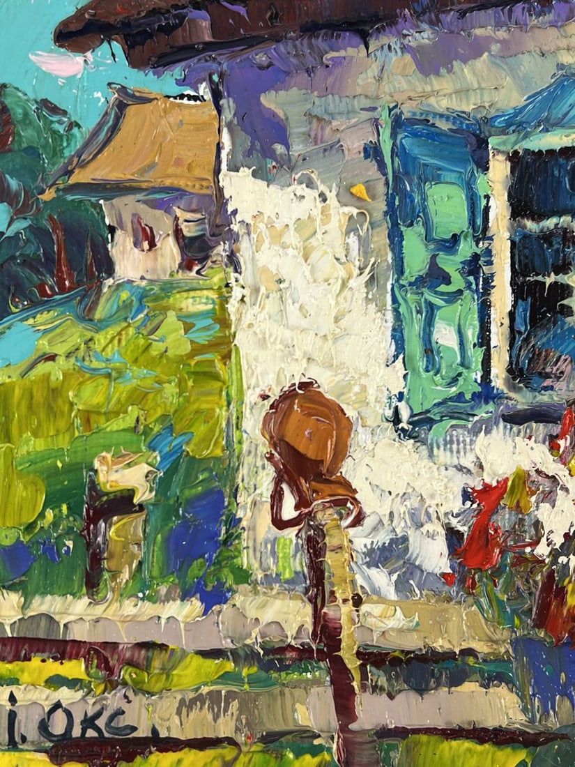 Oil painting Viburnum in Front of the House Oksana Ivanyuk - 5