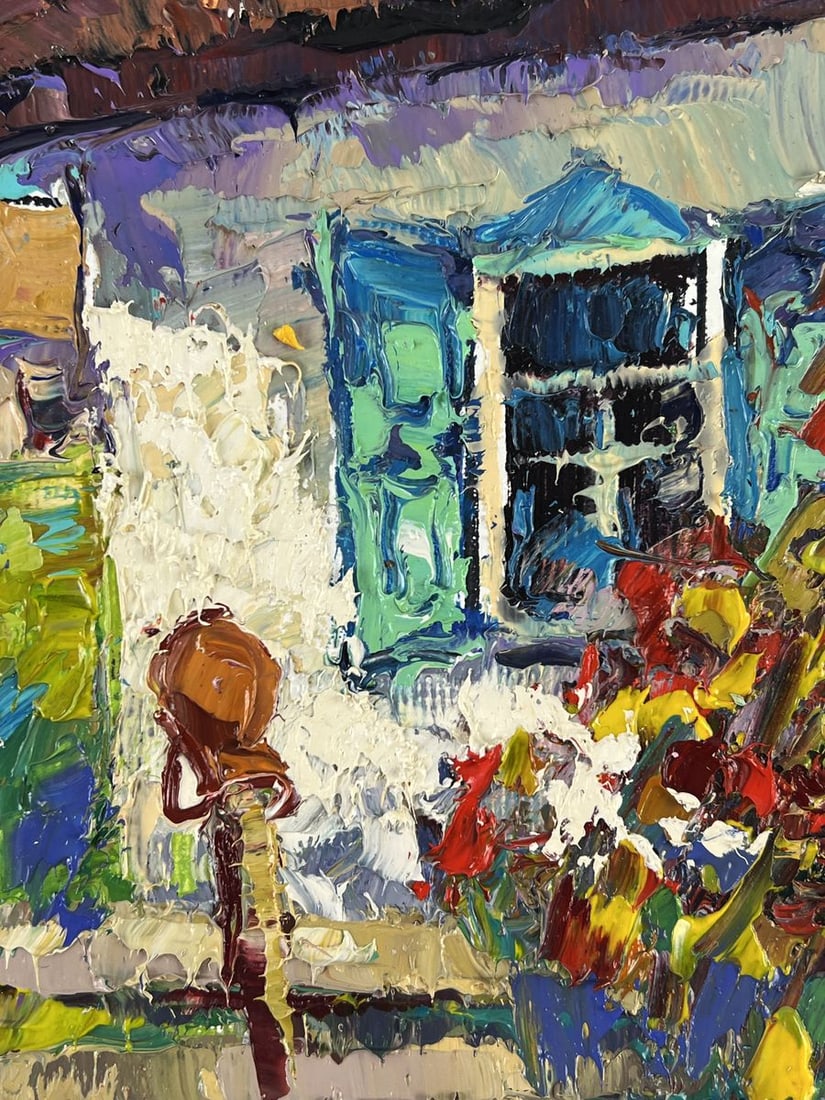 Oil painting Viburnum in Front of the House Oksana Ivanyuk - 6
