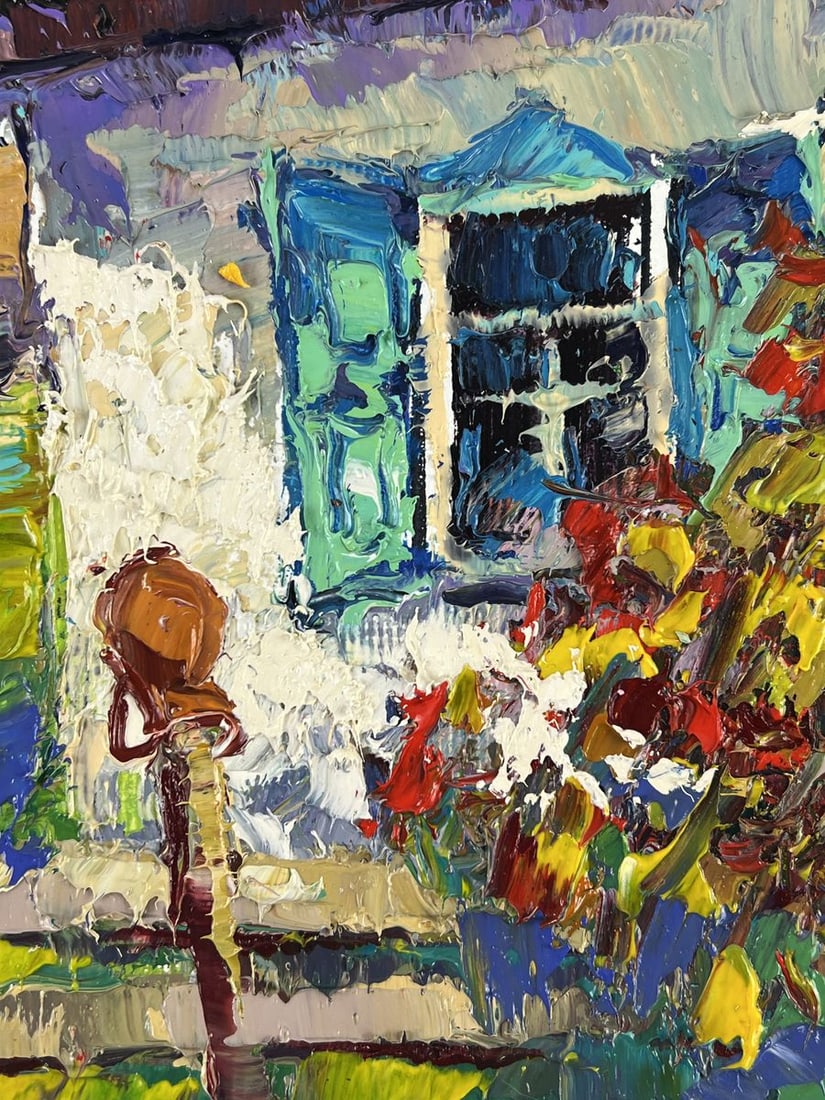 Oil painting Viburnum in Front of the House Oksana Ivanyuk - 7