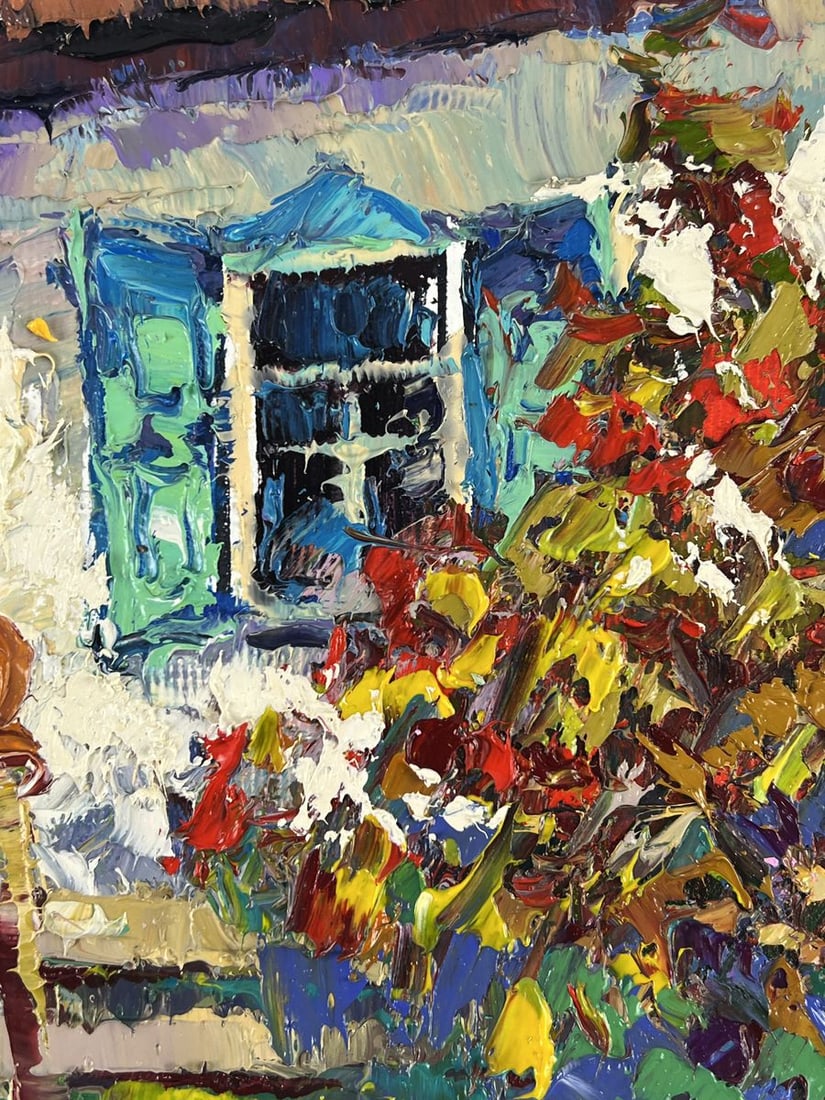 Oil painting Viburnum in Front of the House Oksana Ivanyuk - 9
