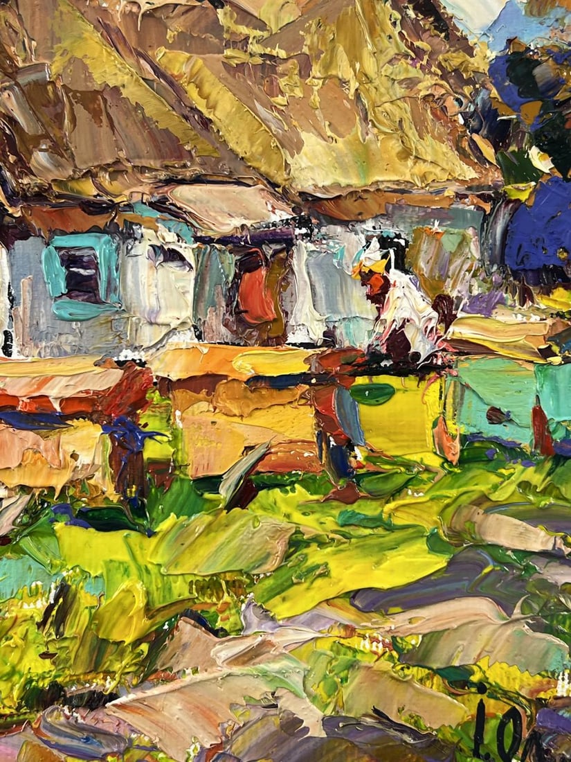Oil painting Bee Apiary in the Village Oleksiy Ivanyuk - 10