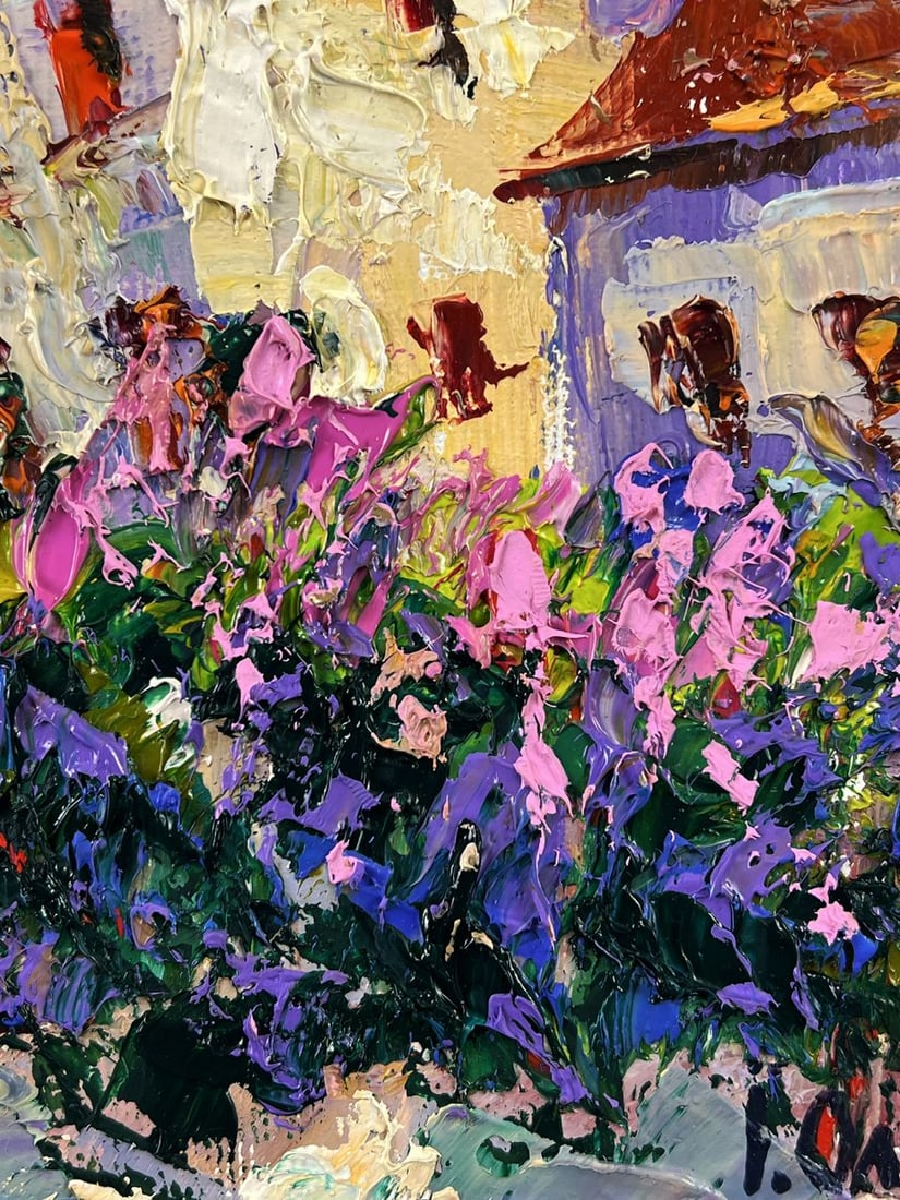 Oil painting Elderberry is blooming in the city Oleksiy Ivanyuk - 10