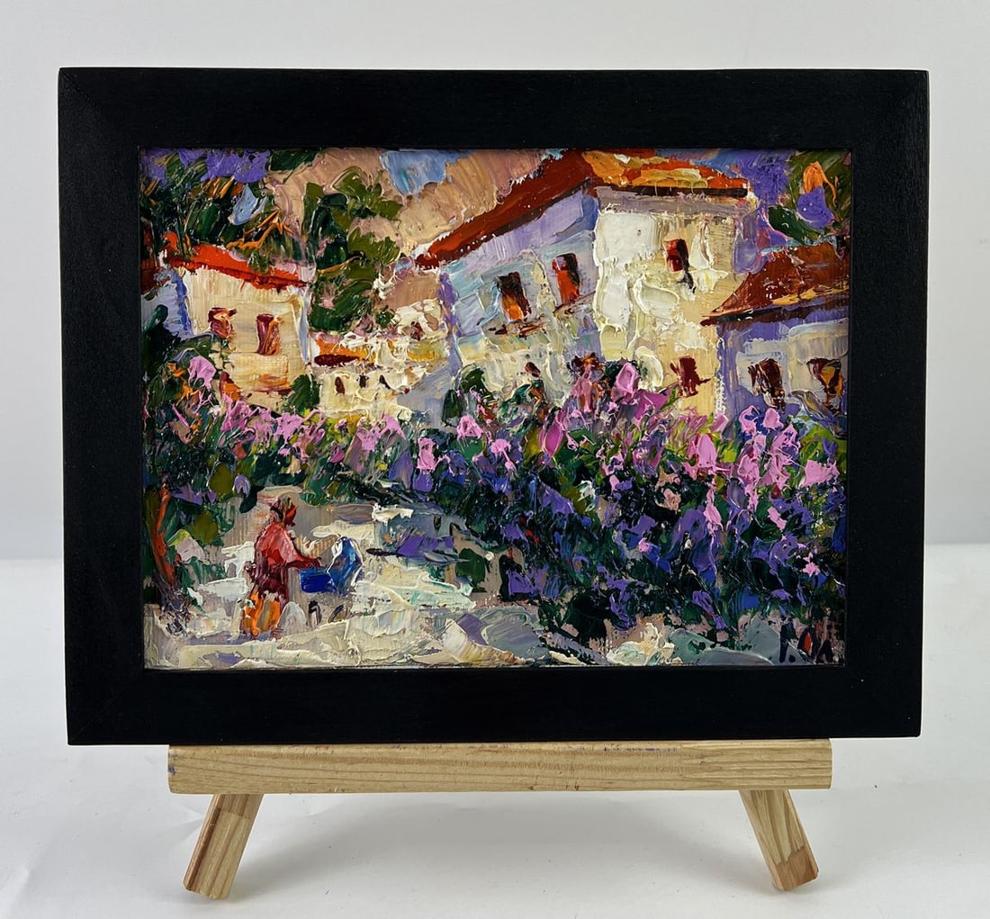 Oil painting Elderberry is blooming in the city Oleksiy Ivanyuk: NoAAA6668*** ABOUT THIS PAINTING **** TITLE: "Elderberry is blooming in the city"* ARTISTS: Oleksiy Ivanyuk* SIZE: 15x20 cm/5.90x7.87 inches'* MEDIUM: oil, canvas* HAND PAINTED: Original painting from