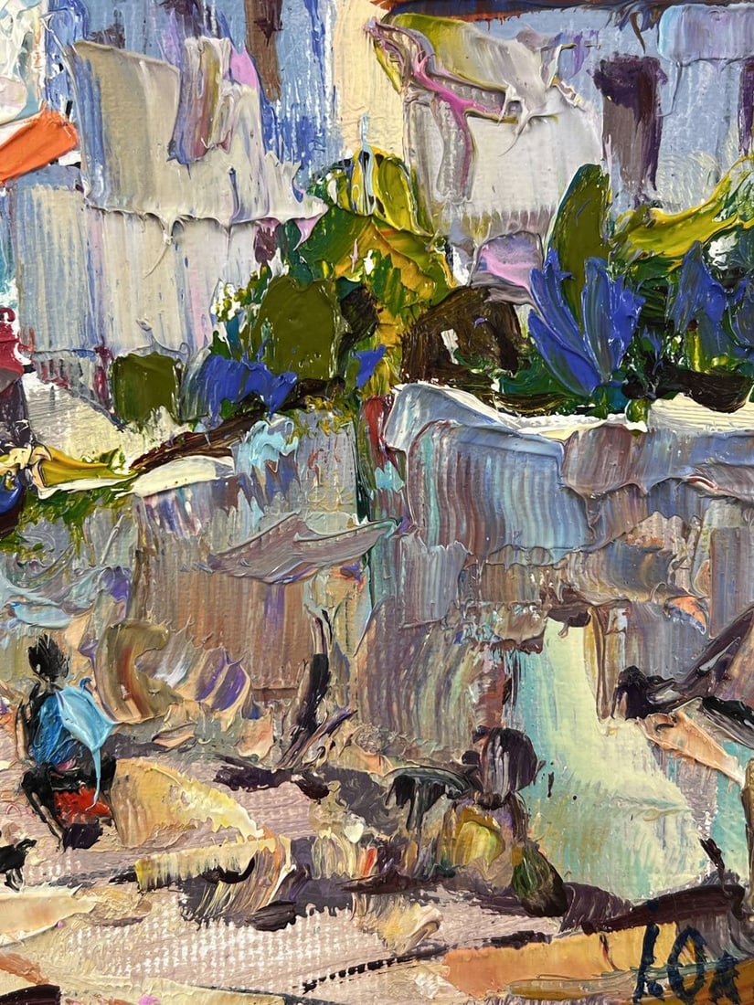 Oil painting Sunny Day in the Sea City Oleksiy Ivanyuk - 10