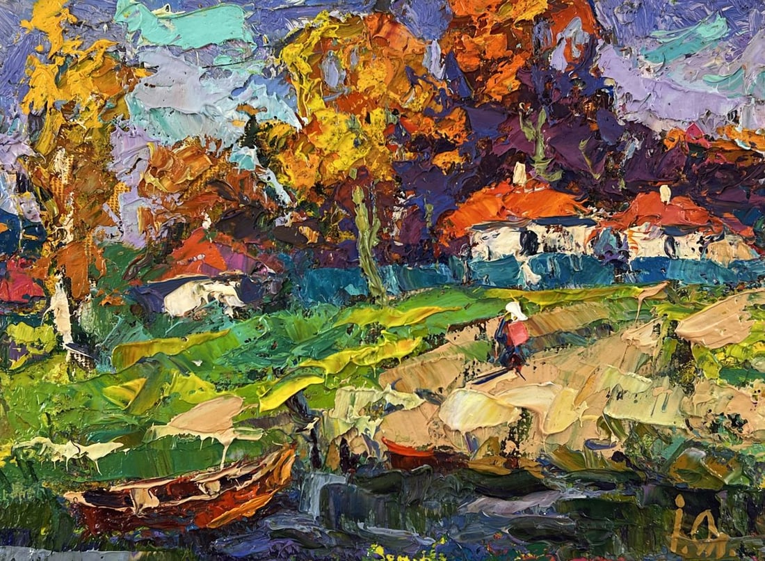 Oil painting The road to the river Oleksiy Ivanyuk - 3