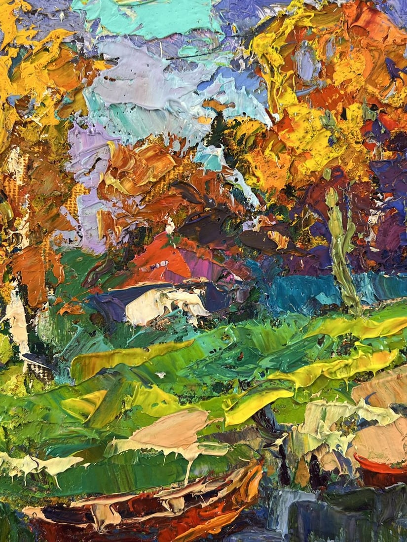 Oil painting The road to the river Oleksiy Ivanyuk - 4