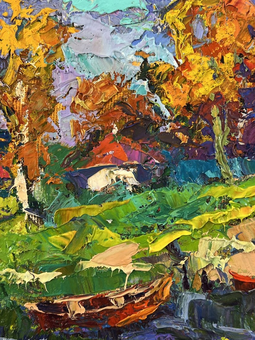 Oil painting The road to the river Oleksiy Ivanyuk - 5