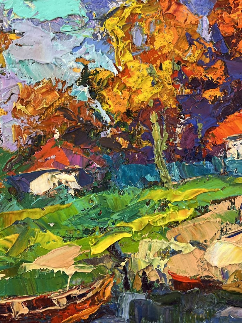 Oil painting The road to the river Oleksiy Ivanyuk - 6