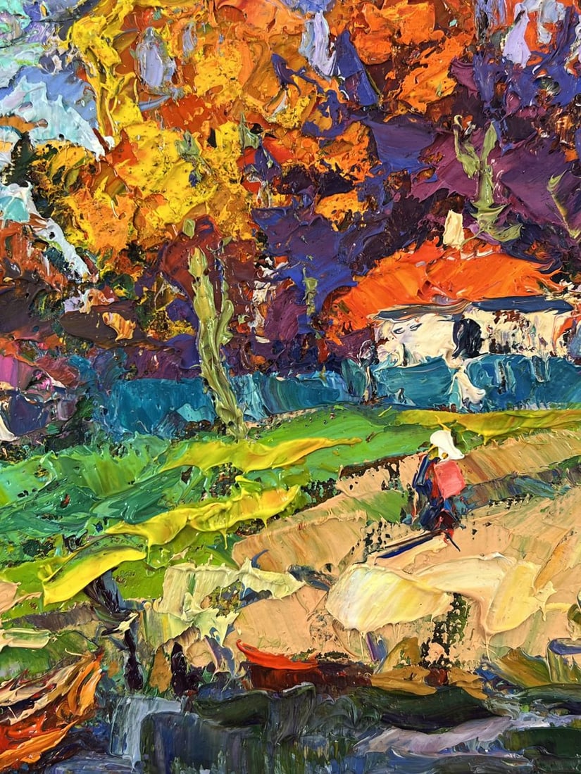 Oil painting The road to the river Oleksiy Ivanyuk - 8