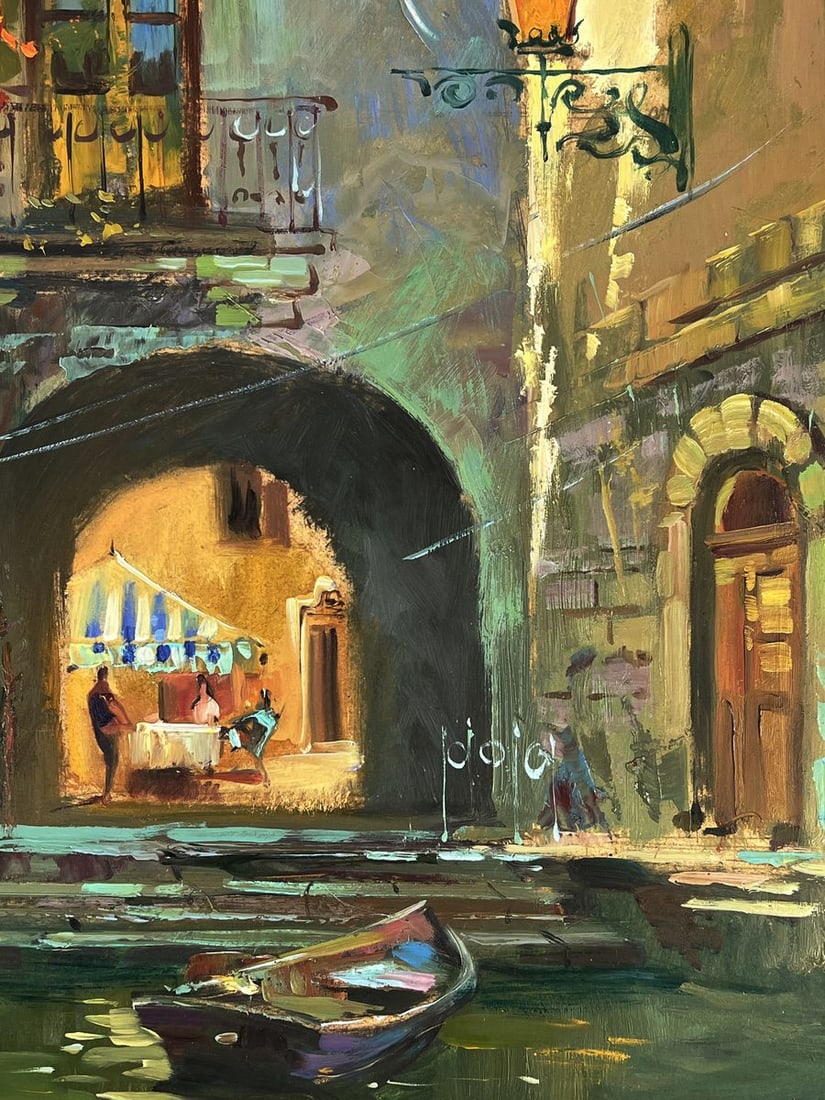 Oil painting A quiet street in Venice Yuriy Suprunchuk - 10