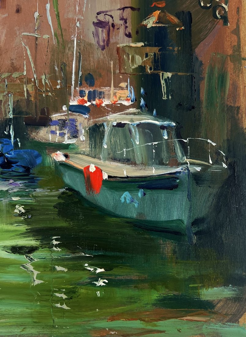 Oil painting The narrow streets of the city Yuriy Suprunchuk - 8