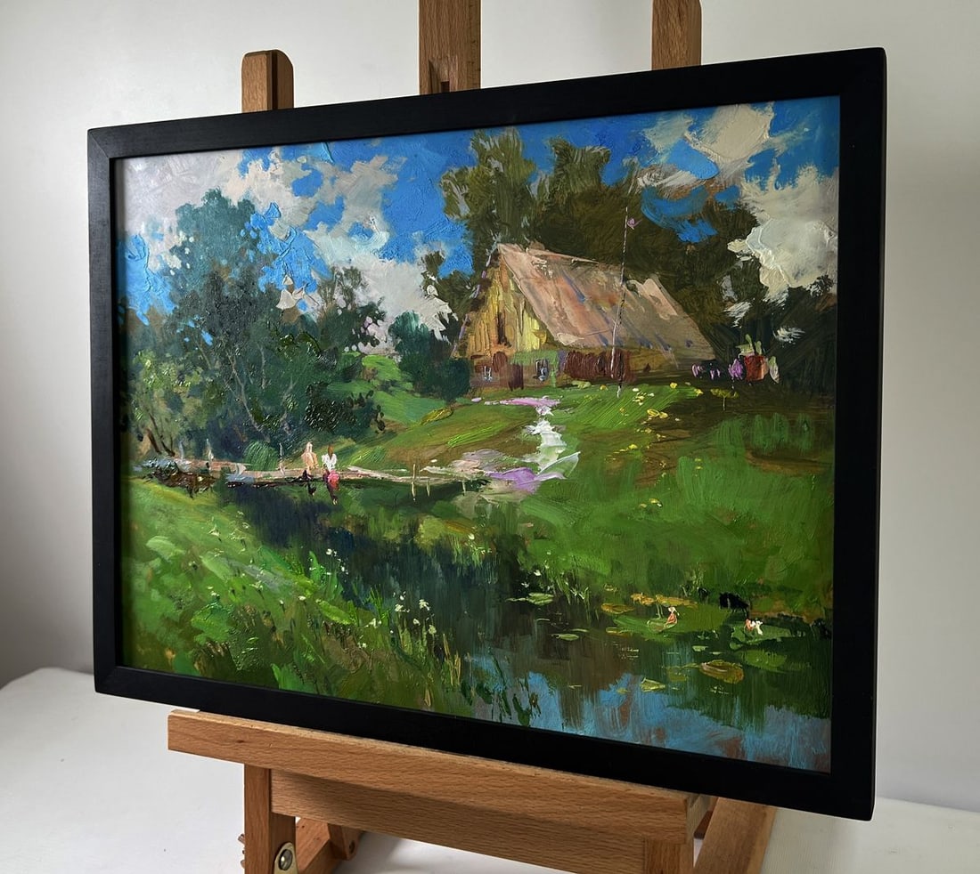 Oil painting Quiet conversations of girls Yuriy Suprunchuk - 2