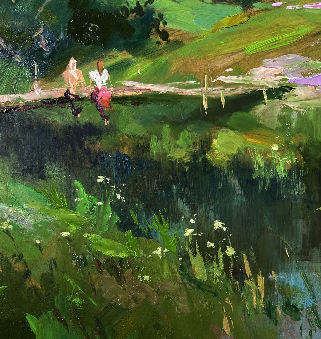 Oil painting Quiet conversations of girls Yuriy Suprunchuk - 8