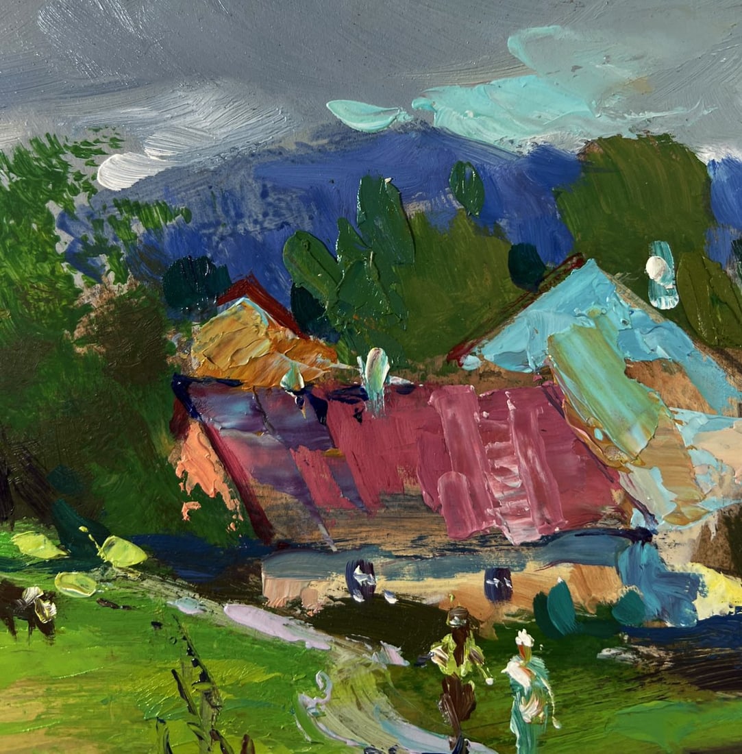 Oil painting Path leading to a rural field Yuriy Suprunchuk - 5