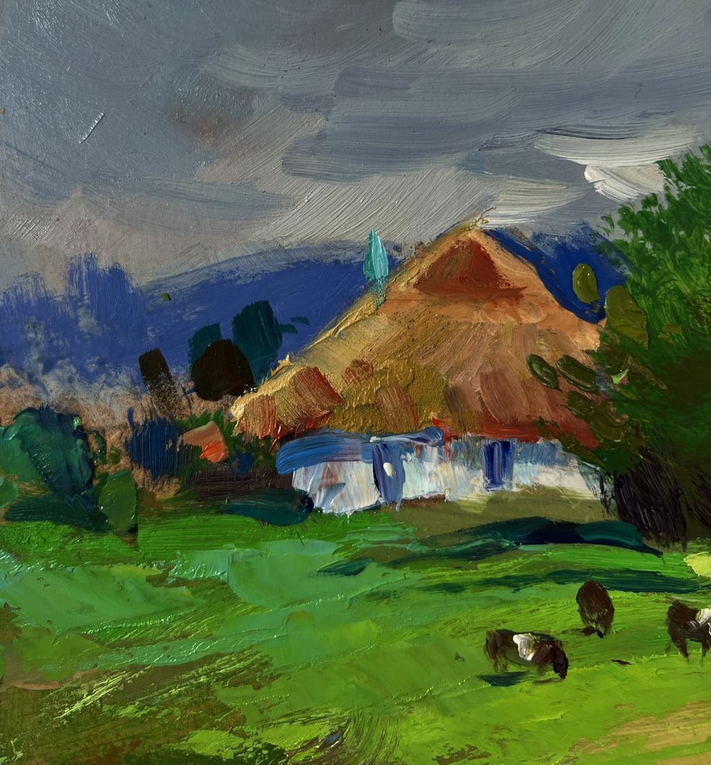Oil painting Path leading to a rural field Yuriy Suprunchuk - 6