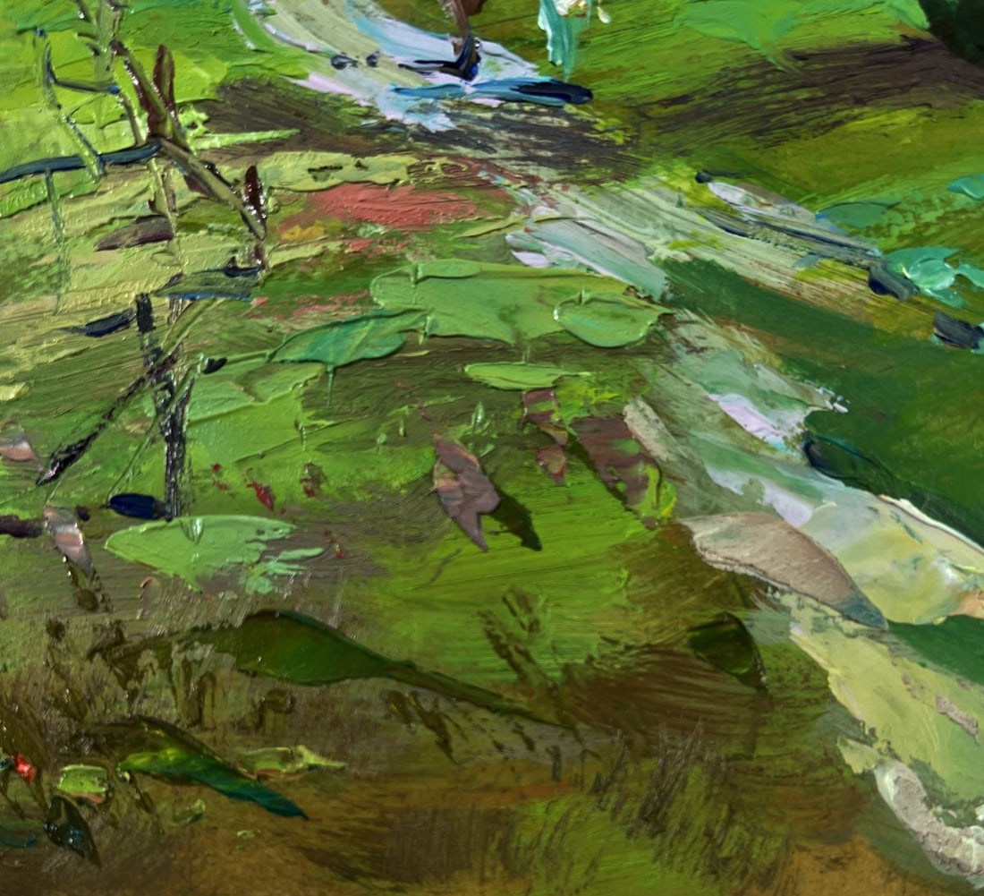Oil painting Path leading to a rural field Yuriy Suprunchuk - 8