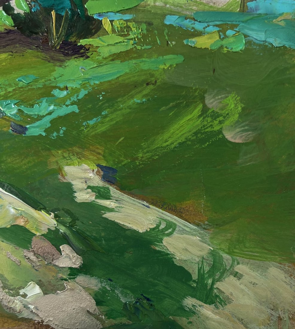 Oil painting Path leading to a rural field Yuriy Suprunchuk - 9