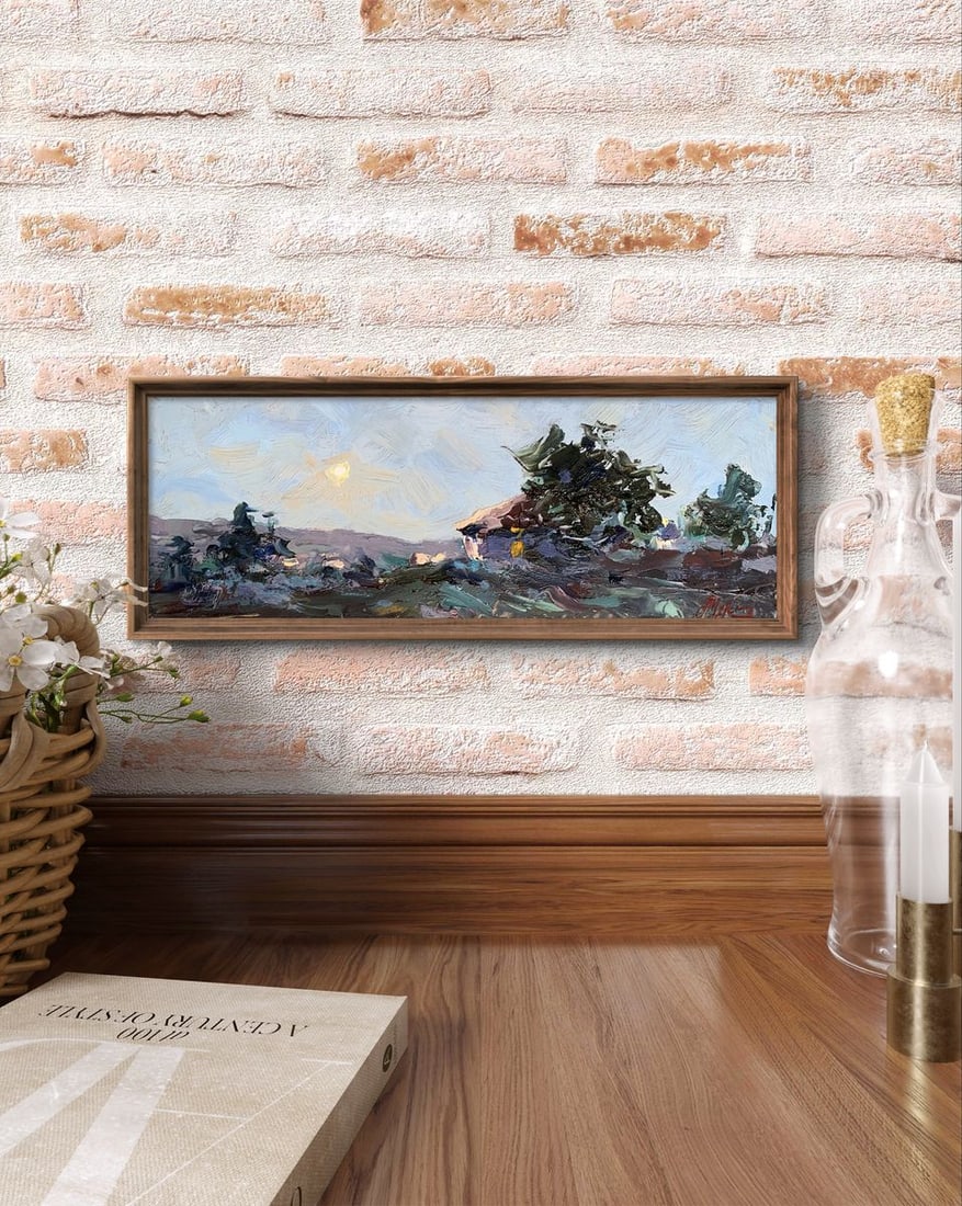 Oil painting The moon over the village Alexander Cherednichenko - 3