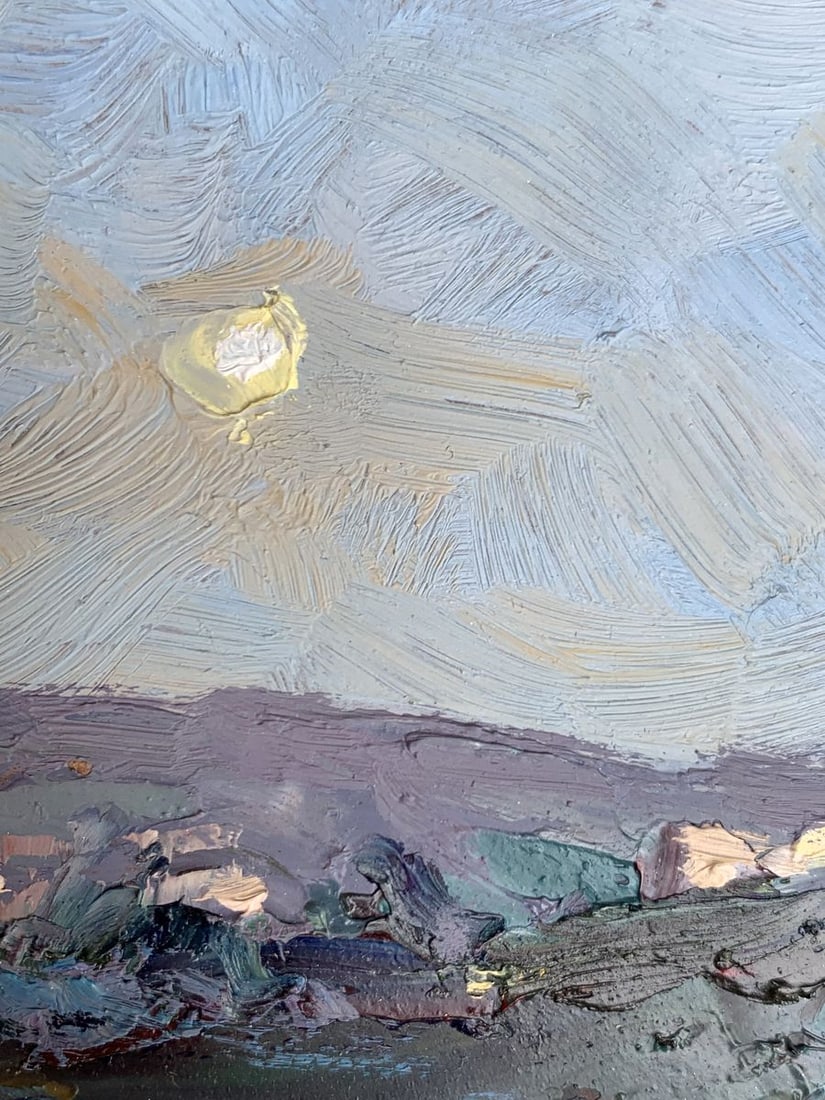 Oil painting The moon over the village Alexander Cherednichenko - 6