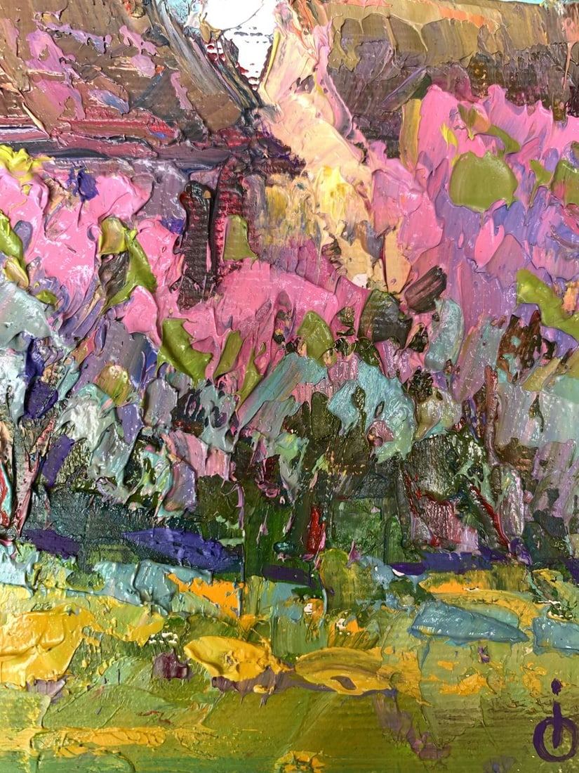 Oil painting Blooming garden Oksana Kalenyuk - 11