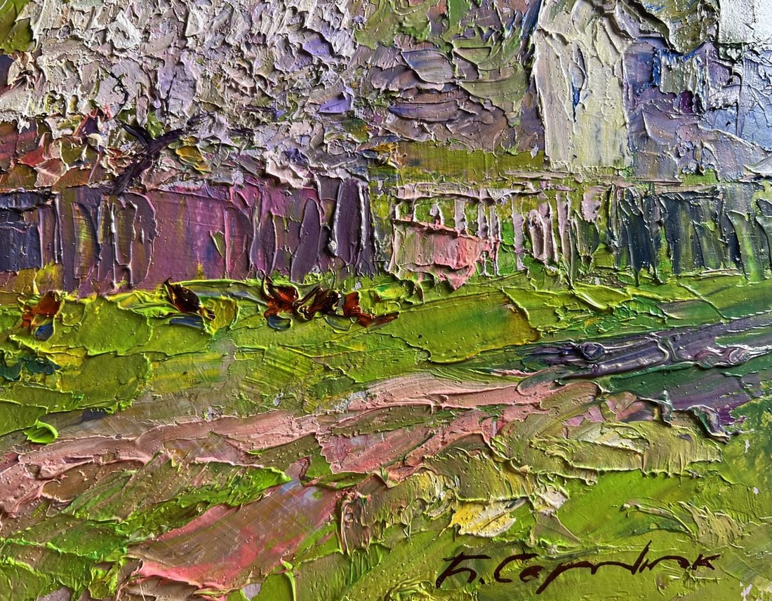 Oil painting Cherry blossoms Boris Serdyuk - 9