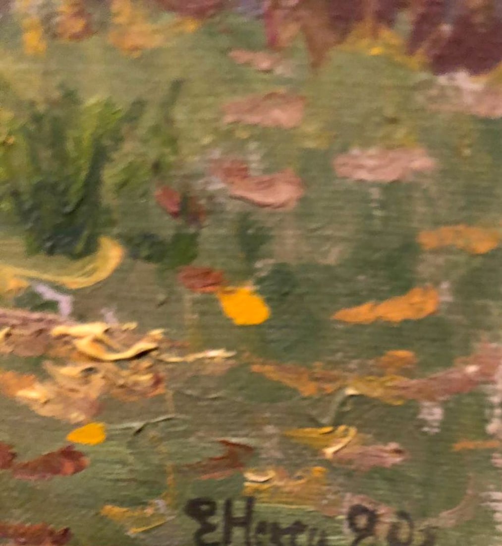 Oil painting In the garden Elena Genrikhovna Nechiporenko - 5