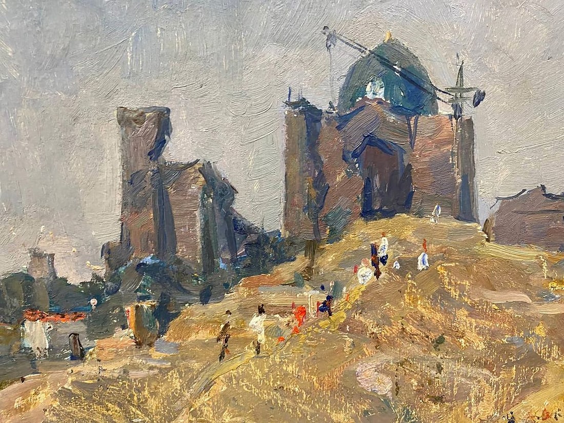 Oil painting Ancient city Petrashevsky Stanislav Vasilievich - 2