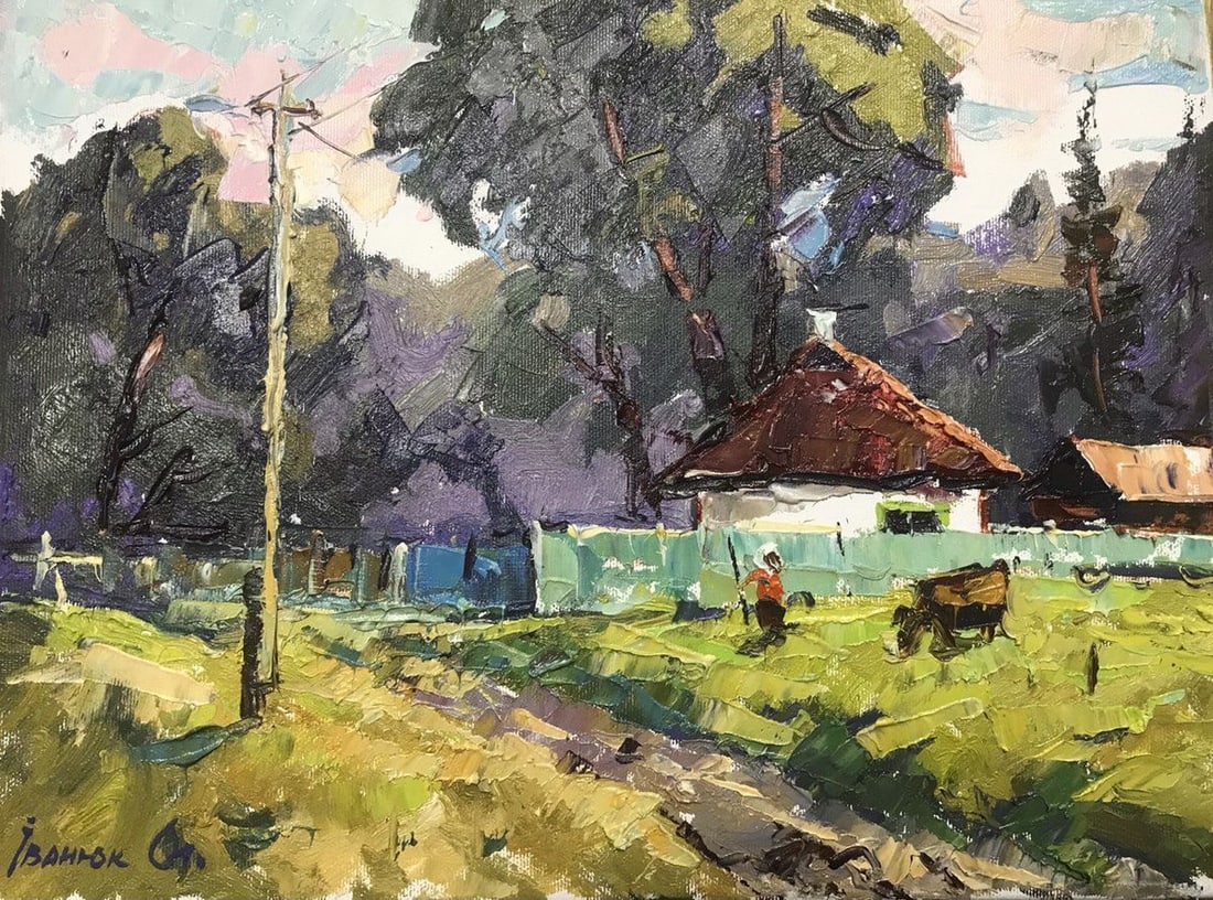 Oil painting morning freshness Kalenyuk Alex: NoKalen 879 *** ABOUT THIS PAINTING *** * TITLE: "morning freshness" * ARTISTS: Kalenyuk Alex * SIZE: 30x40 cm/'11.81x15.74 inches' * MEDIUM: oil, canvas * HAND PAINTED: Original painting from our col
