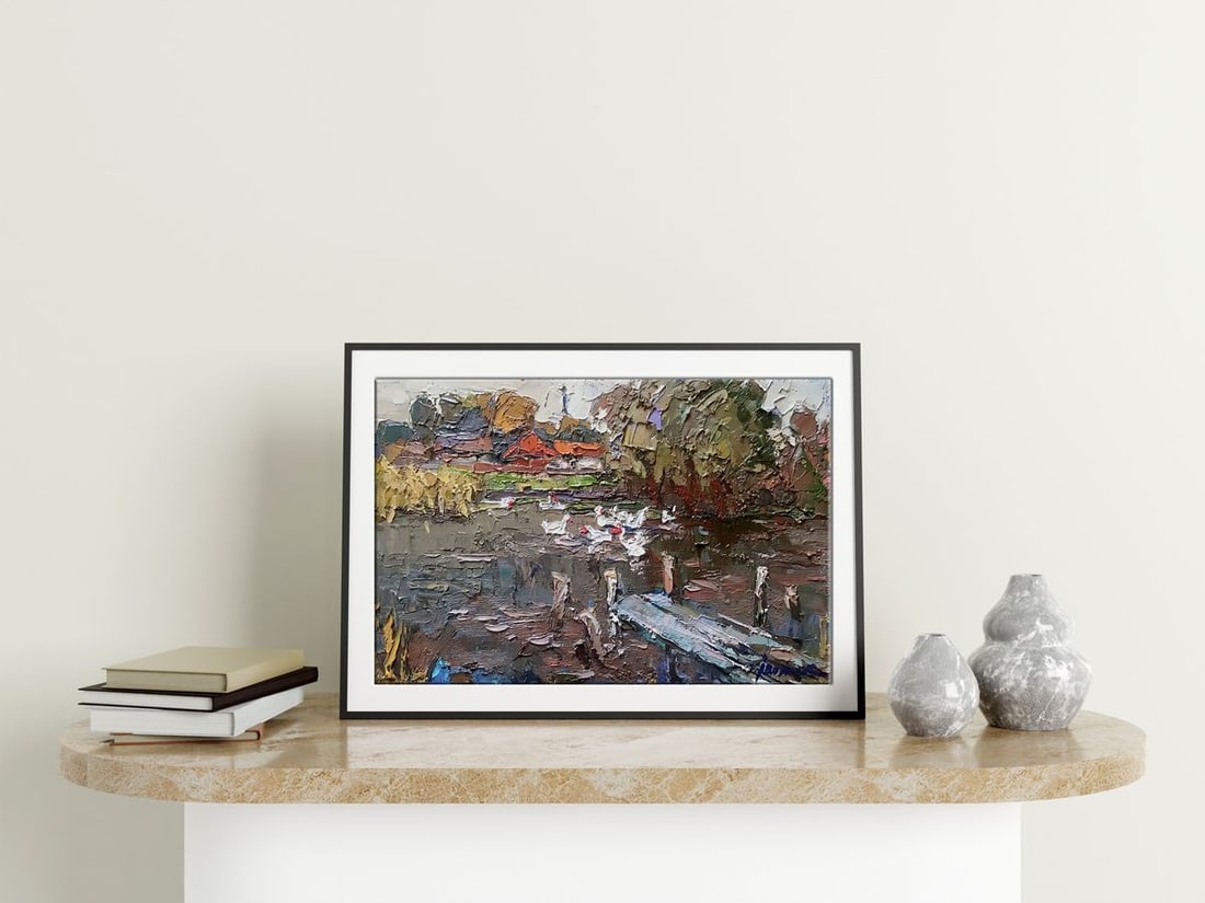 Oil painting Near the lake Kalenyuk Oksana - 2