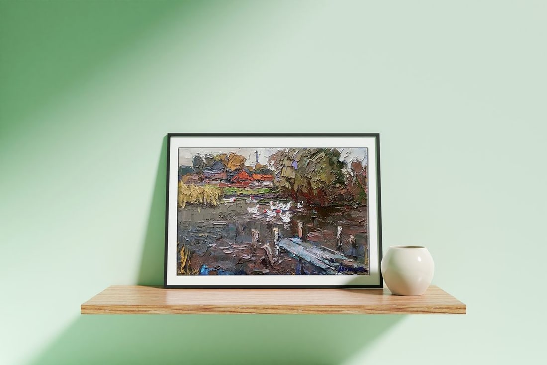 Oil painting Near the lake Kalenyuk Oksana - 3