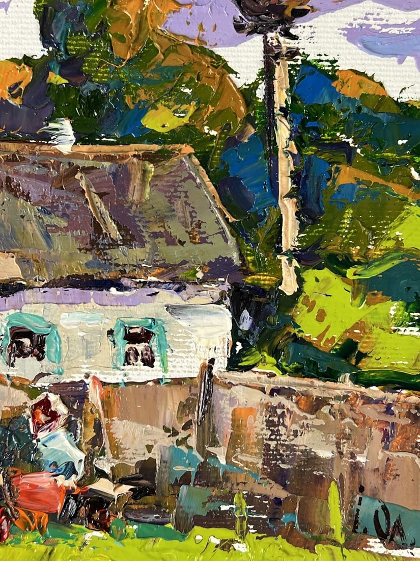 Oil painting Near the yard In the village Oleksiy Ivanyuk - 10