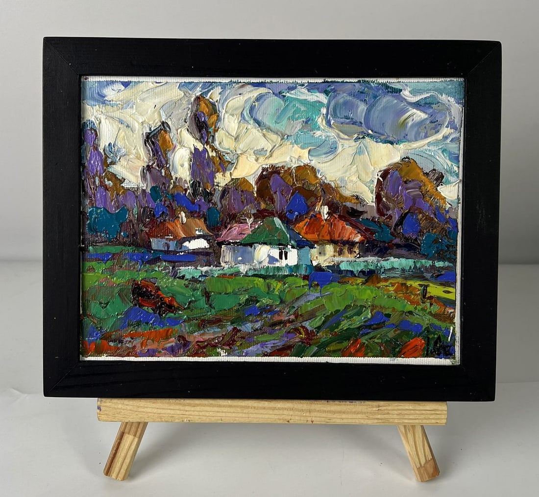 Oil painting Silence in the village field Oleksiy Ivanyuk: NoAAA6454*** ABOUT THIS PAINTING **** TITLE: "Silence in the village field"* ARTISTS: Oleksiy Ivanyuk* SIZE: 15x20 cm/5.90x7.87 inches'* MEDIUM: oil, canvas* HAND PAINTED: Original painting from our c
