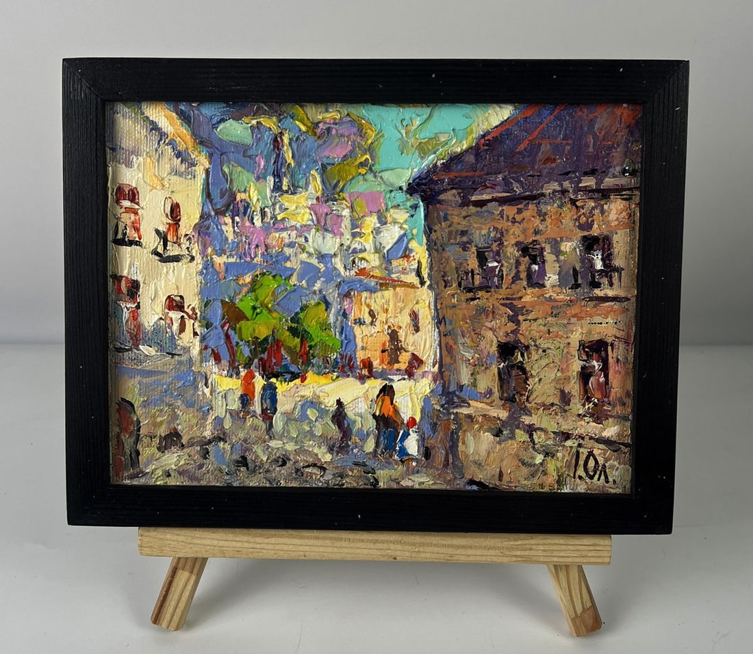 Oil painting The ancient streets of the city Oleksiy Ivanyuk: NoAAA6307*** ABOUT THIS PAINTING **** TITLE: "The ancient streets of the city"* ARTISTS: Oleksiy Ivanyuk* SIZE: 15x20 cm/5.90x7.87 inches'* MEDIUM: oil, canvas* HAND PAINTED: Original painting from