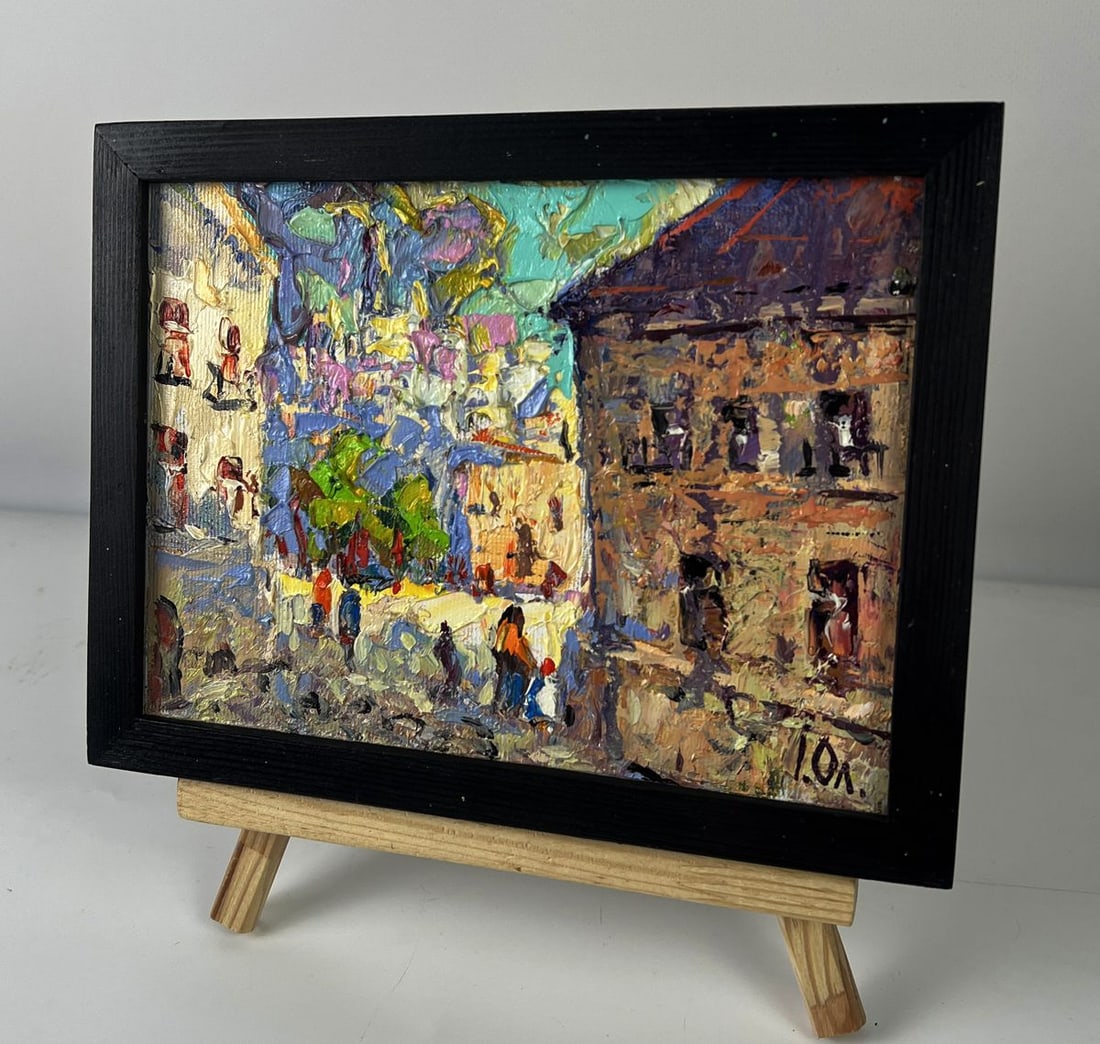 Oil painting The ancient streets of the city Oleksiy Ivanyuk - 2