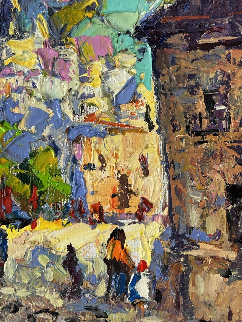 Oil painting The ancient streets of the city Oleksiy Ivanyuk - 8