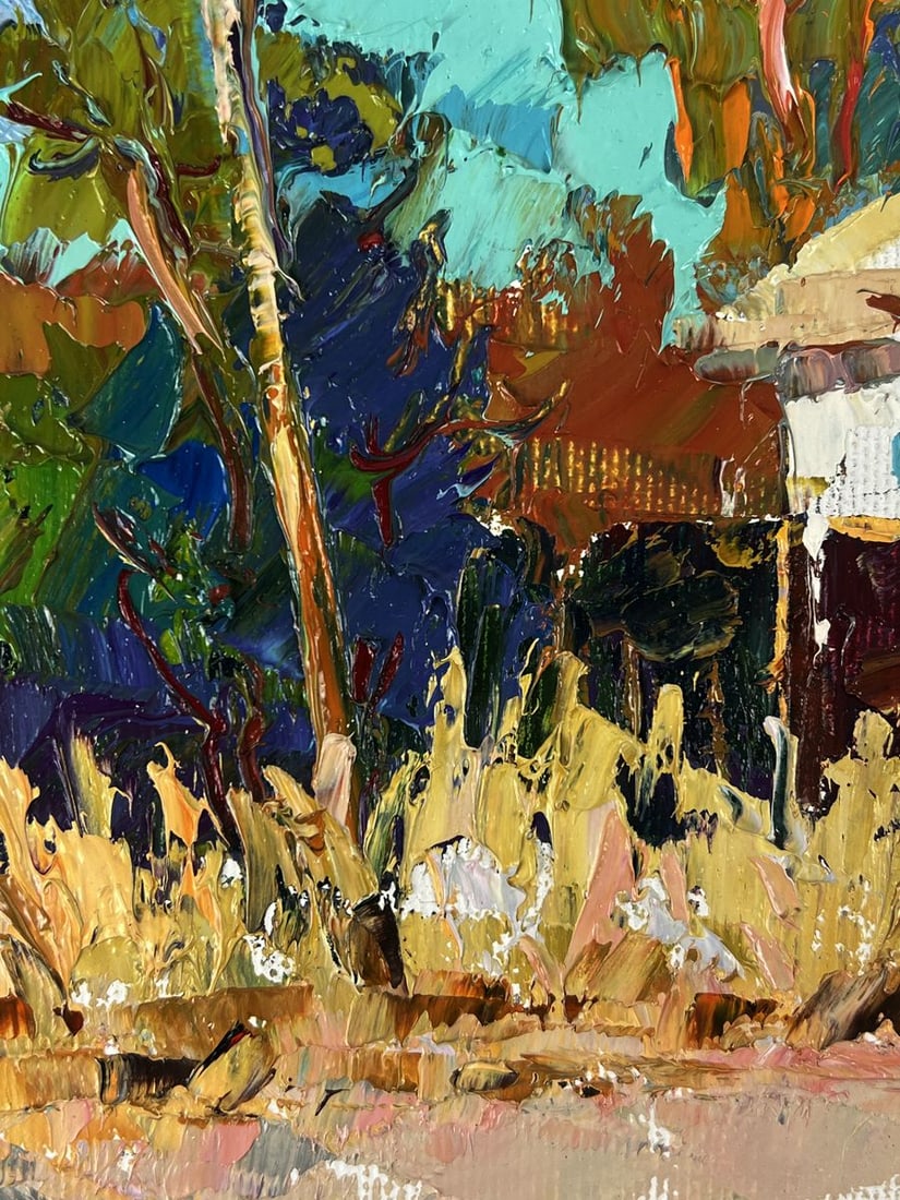 Oil painting Autumn coolness in the village Oleksiy Ivanyuk - 5