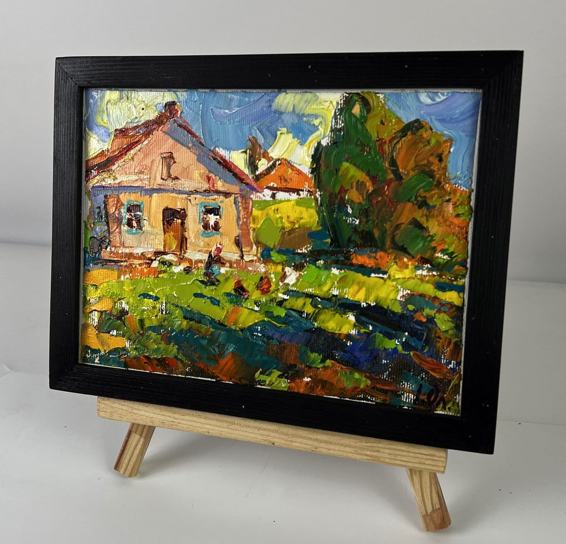 Oil painting Warm days in the village Oleksiy Ivanyuk - 2