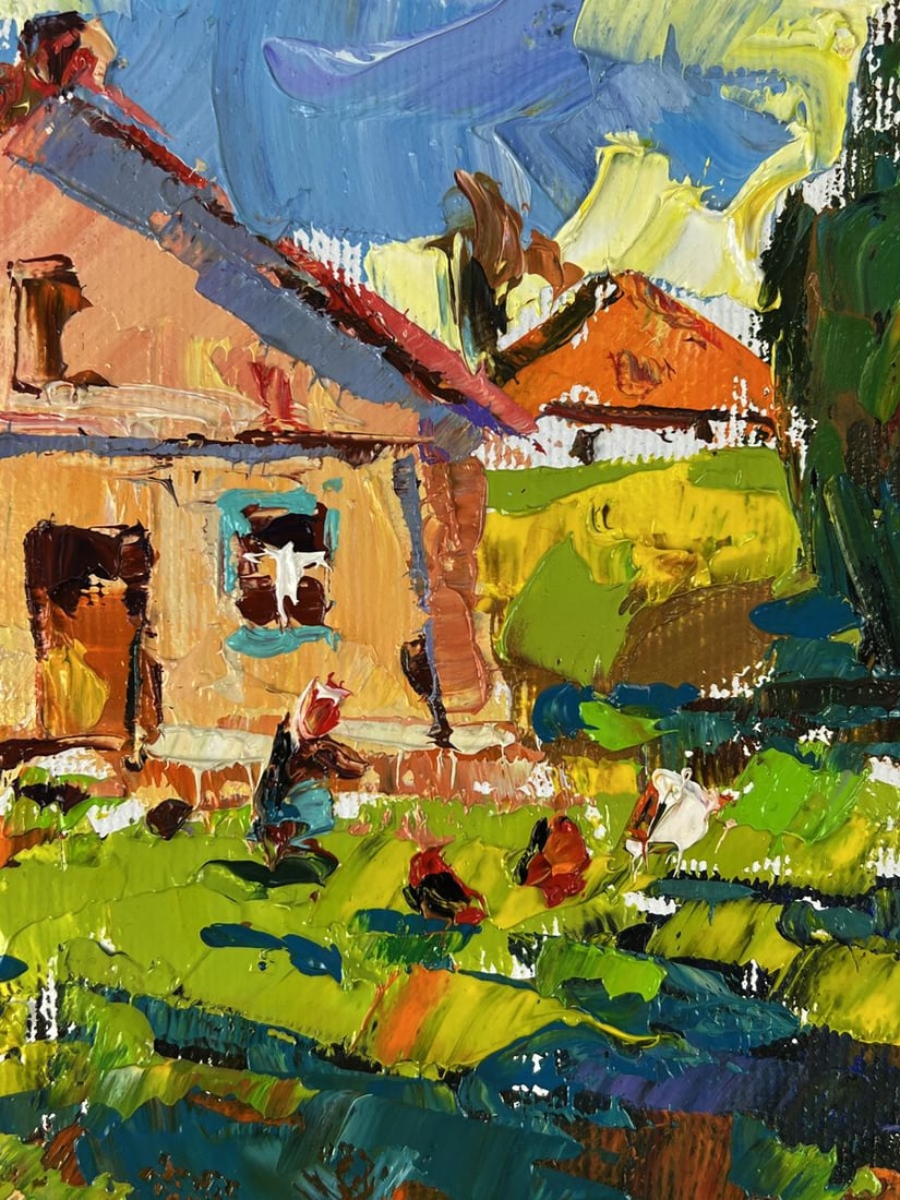 Oil painting Warm days in the village Oleksiy Ivanyuk - 6
