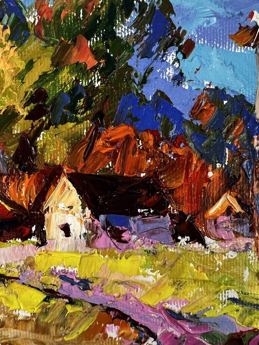 Oil painting Outside the Village Oleksiy Ivanyuk - 8