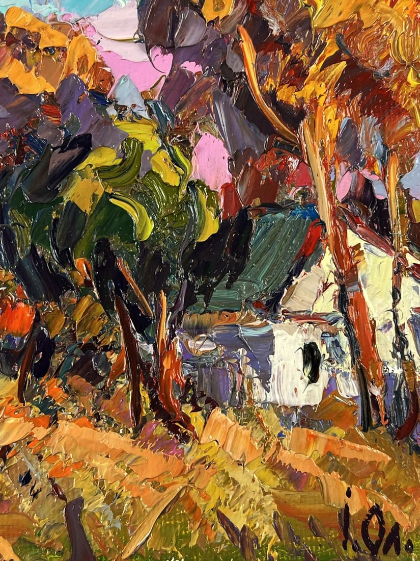 Oil painting The last warm village days Oleksiy Ivanyuk - 10