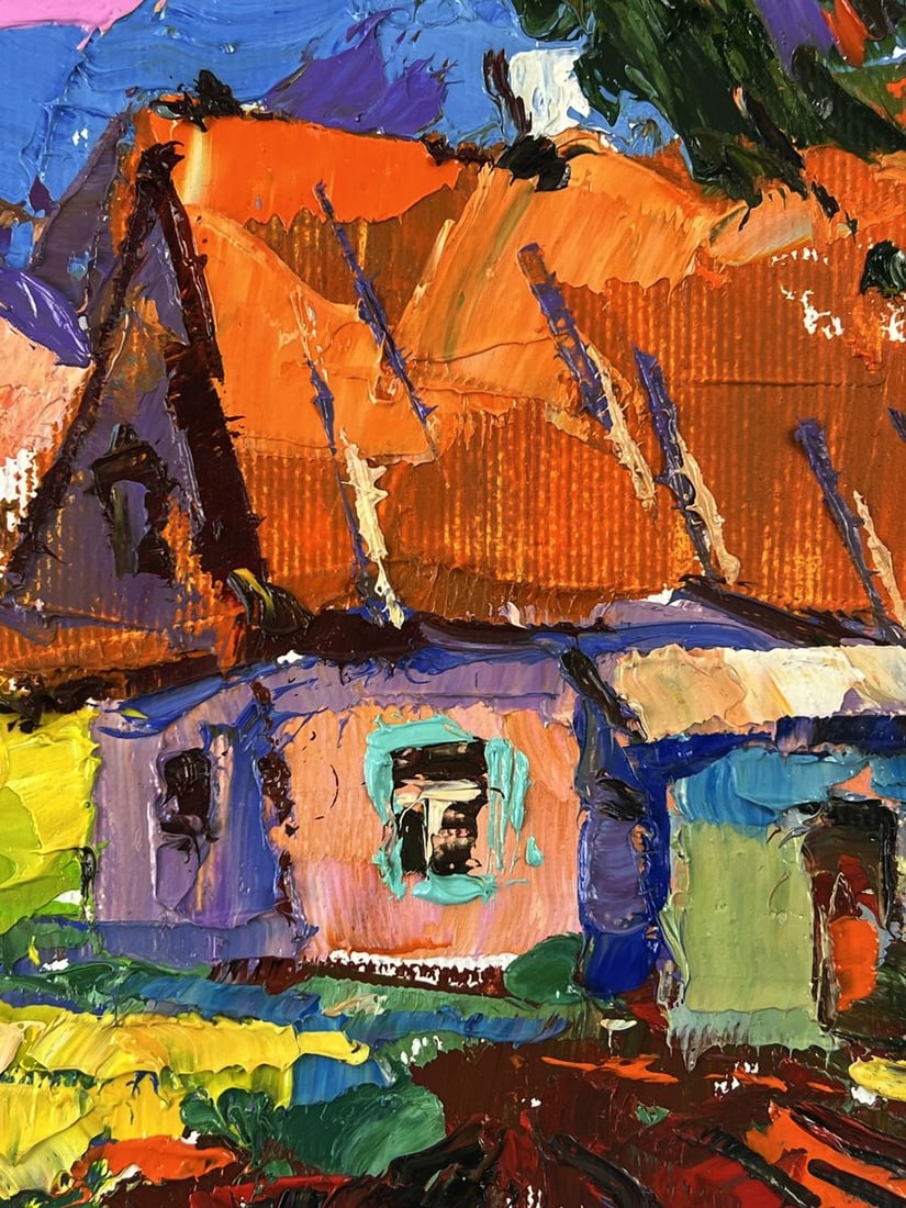 Oil painting Summer Day in the Village Oleksiy Ivanyuk - 10