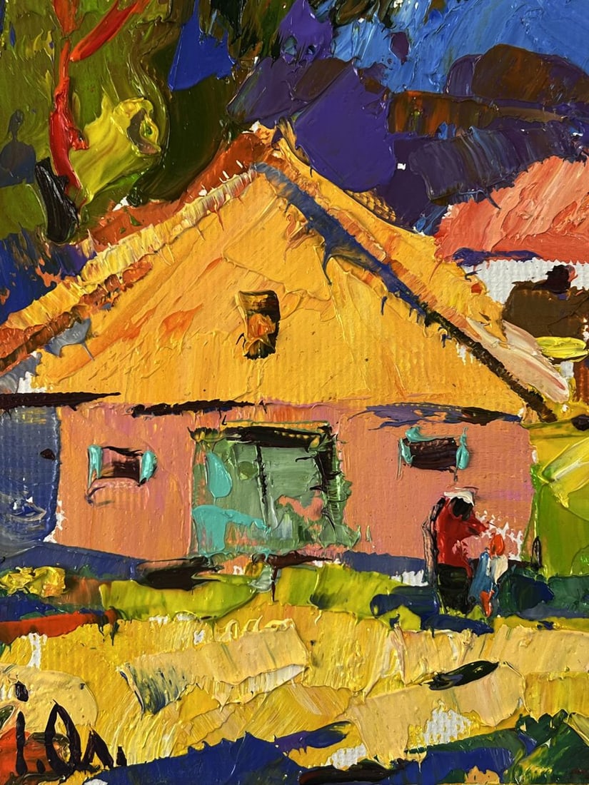 Oil painting Summer Day in the Village Oleksiy Ivanyuk - 5