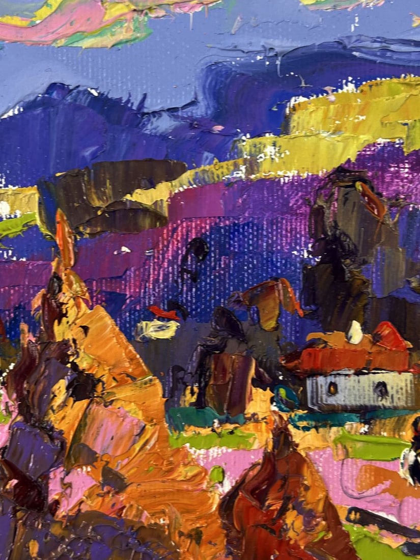 Oil painting Evening in the Village Oleksiy Ivanyuk - 8