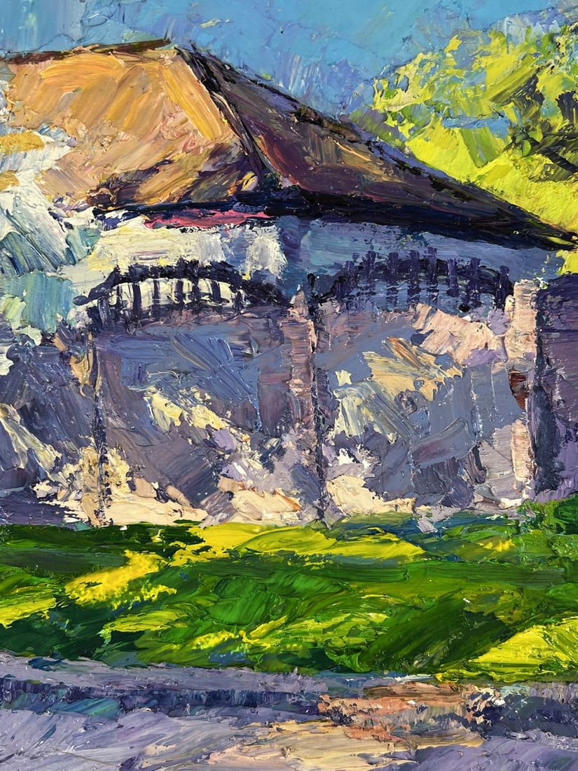 Oil painting Spring streets of the village Boris Serdyuk - 8