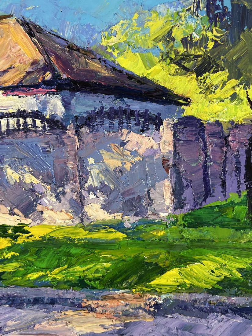 Oil painting Spring streets of the village Boris Serdyuk - 9