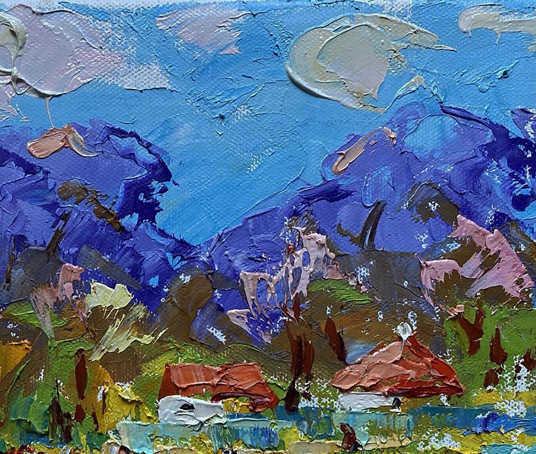 Oil painting Spring in the village Oleksiy Ivanyuk - 5