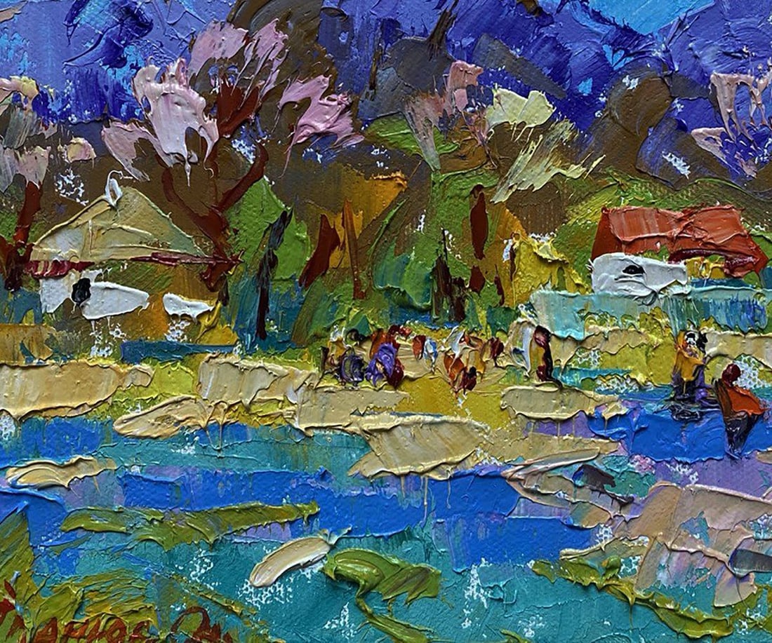 Oil painting Spring in the village Oleksiy Ivanyuk - 6